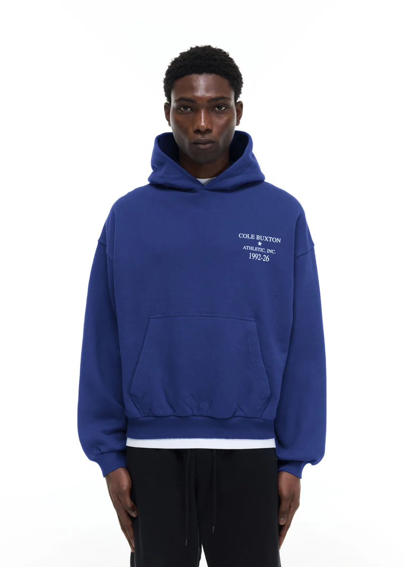 ATHLETIC INC HOODIE BLUE | 30% Off | Cole Buxton Hoodie - Image 3