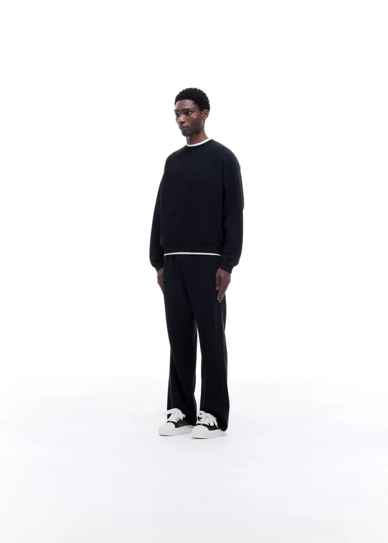 Cole Buxton Sweatshirt RAGLAN SWEATSHIRT VINTAGE BLACk - Image 4