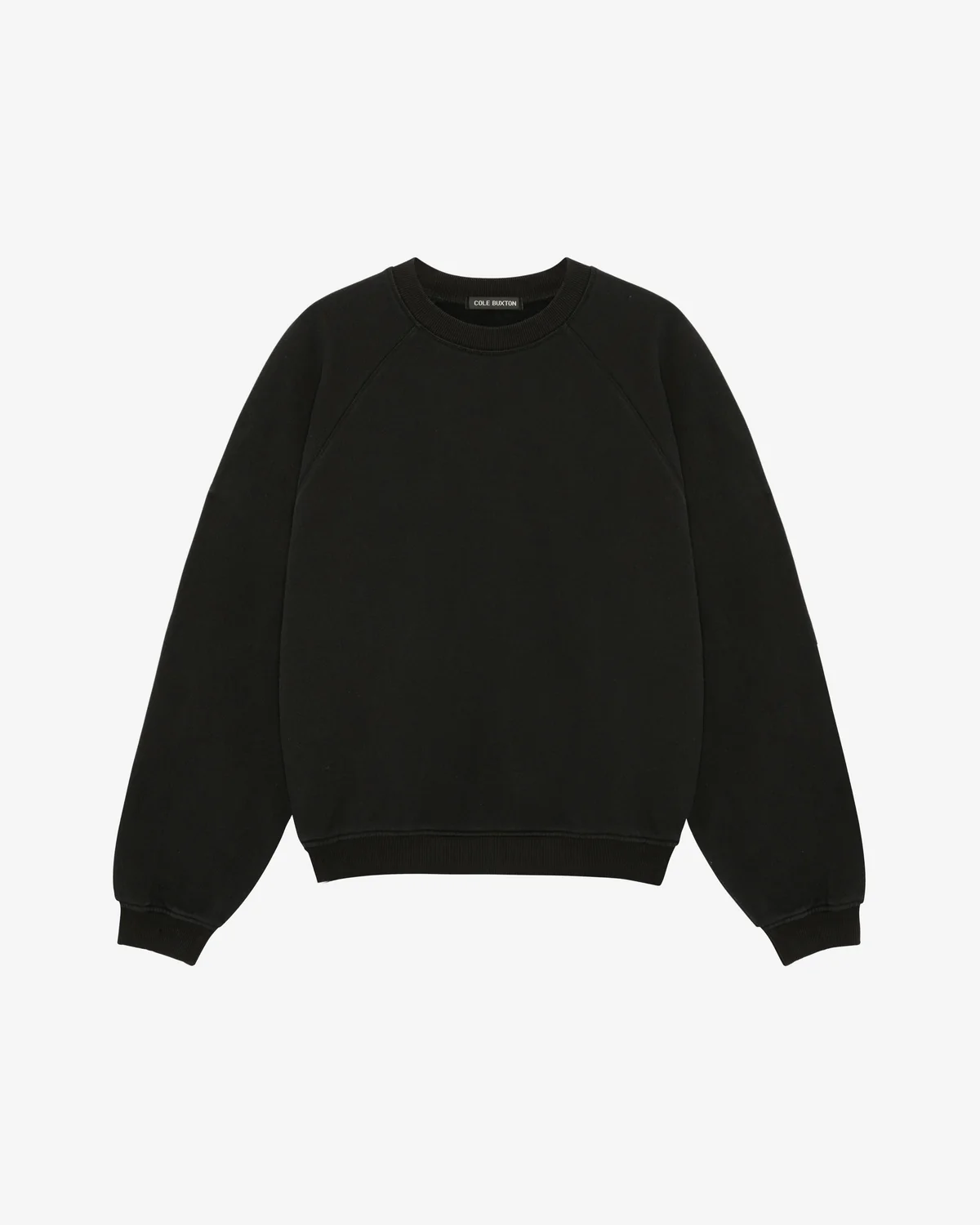 Cole Buxton Sweatshirt RAGLAN SWEATSHIRT VINTAGE BLACk