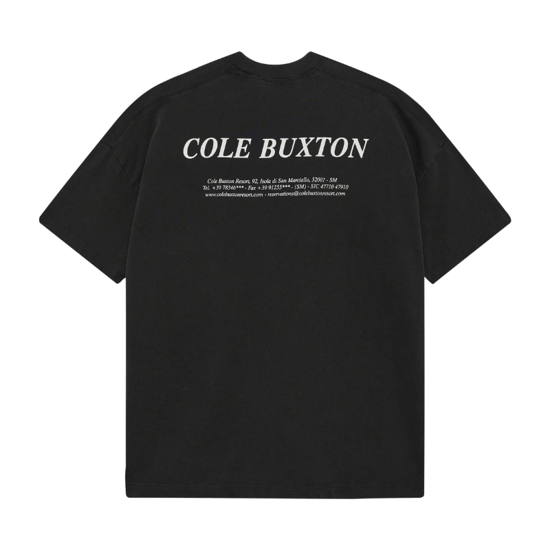 Cole Buxton T-shirt Cole Buxton Address T Shirt-Black | 30% Off